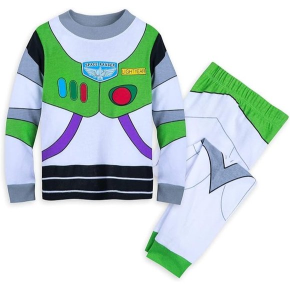 Disney Buzz Lightyear Costume PJ PALS for Boys Size 6 Multicolored New - Picture 1 of 8